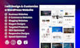 design and customize the websites and the landing pages