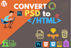 do PSD to HTML conversion with fast quality SEO optimized
