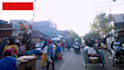 record street walk video of indonesia