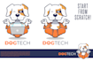 create a cute cartoon mascot or animal character logo