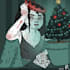 create a holiday party poster illustration