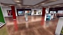 create realistic 3d photo art gallery picture slideshow