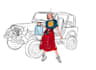 do illustrate landmark and brand  advertorial for your brand