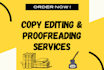proofread and copy edit your website content