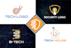 design tech crypto security and technology logo