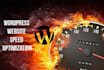 speed up wordpress or static site, optimize speed score