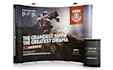 design exhibition backdrop, tradeshow booth, roll up banner,