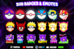 create twitch sub badges, youtube badges, discord badges, kick, and tiktok