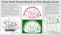 design custom vector illustrations for t shirts, stickers and posters