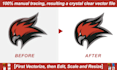 convert any logo,image into a high resolution vector file