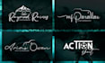 design photography watermark, luxury signature logo