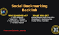 do 50 high da PR manual social bookmarking backlinks with SEO report