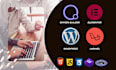 develop responsive wordpress website with oxygen builder and elementor