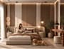 design a modern bedroom interior with realistic 3d renders