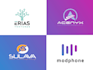 design professional technology crypto security and tech logo