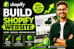 build shopify store design, shopify website redesign and setup