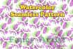 design a seamless watercolor and vector floral pattern
