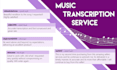 provide a detailed transcription of your favourite songs