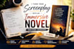 professionally adapt your screenplay into a cinematic novel