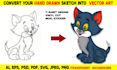 do manual vector tracing, convert logo, image to vector