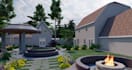 create architectural realistic 3d model in sketchup and render it