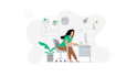 create simple and flat illustration for you