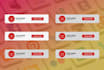 create a youtube subscribe and bell animation