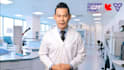 be your presenter in white labcoat