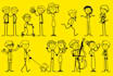 draw stickman stick figure very interesting and unique
