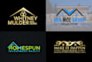 design real estate mortgage plumbing and construction concrete logo