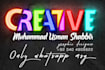 neon logo text creator