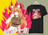 design awesome anime tshirt design for your brand
