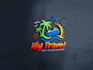do a modern minimalist travel logo design
