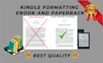 do kdp book formatting and layout design