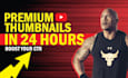 do a youtube thumbnail and banner in 24 hours