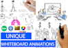 create a whiteboard 2d animation explainer video
