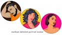 draw custom cartoon portrait avatar for you