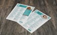 design a modern restaurant, takeaway or food menu