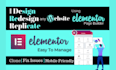 design wordpress website with elementor pro page builder