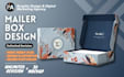 do creative mailer box design, amazon box design, box packaging with 3d mockup