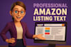 write SEO amazon listing product descriptions fba that sells