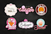 eye catching restaurant, burger, pizza, chef, bakery, bbq, fast food logo