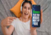 do mobile app promo real people holding mobile
