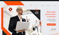 develop a construction website with responsive design