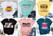 do typography, graphic t shirt and creative mug design