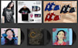 illustration artwork music album merchandise free mockup