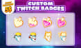 create custom twitch sub badges for streamers