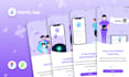 design onboarding or walkthrough screens for mobile app
