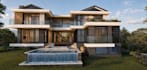 create photorealistic 3d renders for modern  custom house