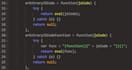 write javascript code from null